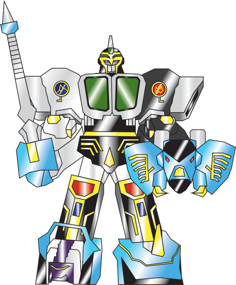 Kongazord Sword Shield Stricker Mode By Nobird27 - Power Rangers Wild Force Zords (813x982)