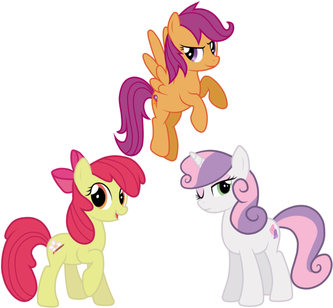 Pony Sweetie Belle Applejack Twilight Sparkle Scootaloo - Mlp Applebloom X Tender Taps (680x628)