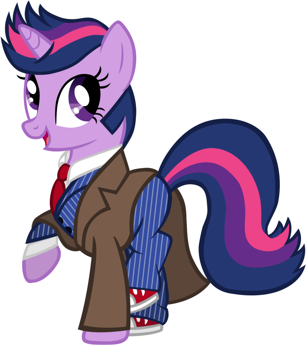 Twilight Sparkle As The 10th Doctor By Cloudyglow - Twilight Sparkle As The 10th Doctor Totes (1024x1133)