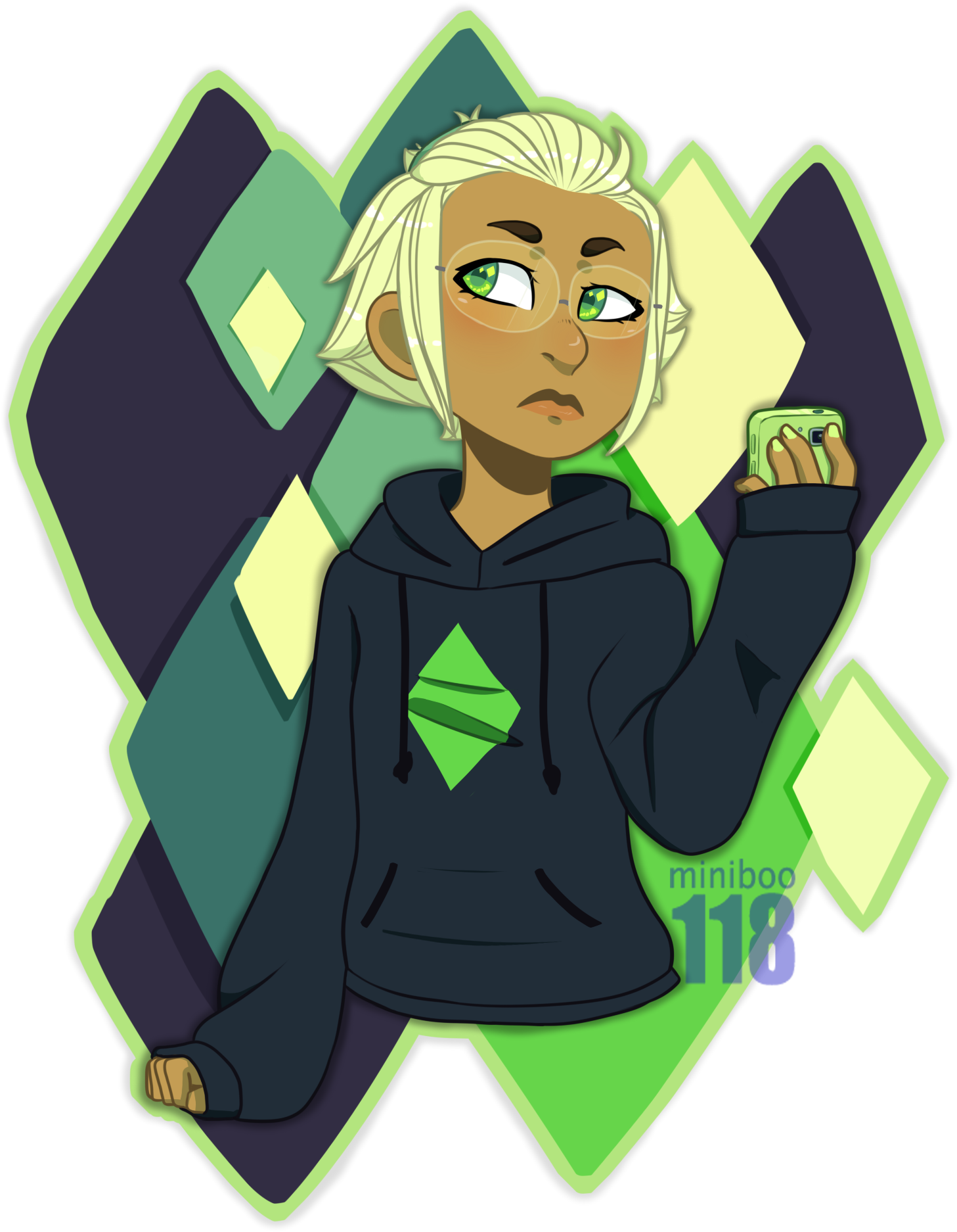Steven Universe Peridot Human - Peridot As A Human (1466x1883)
