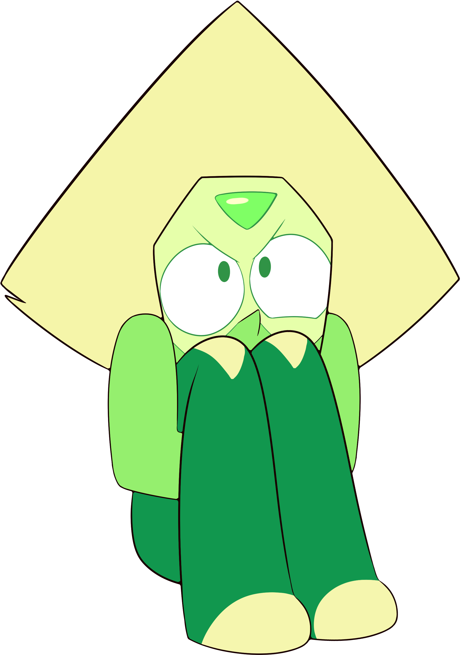 Steven Universe Colour Palettes Aesthetic - Peridot Transparent Steven Universe (2065x2829)