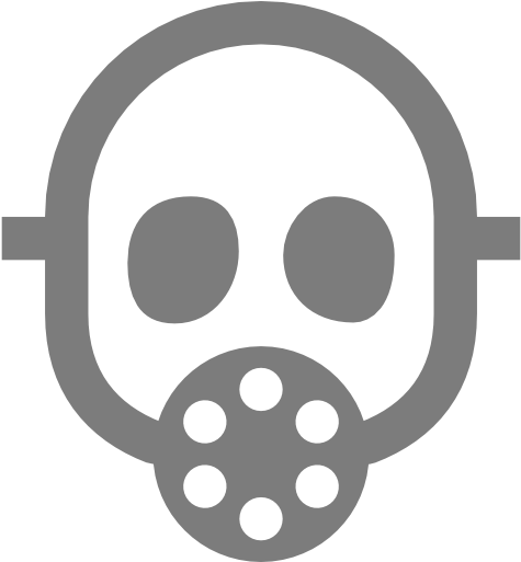 Gas Mask Icon - Gas Mask Black And White (512x512)