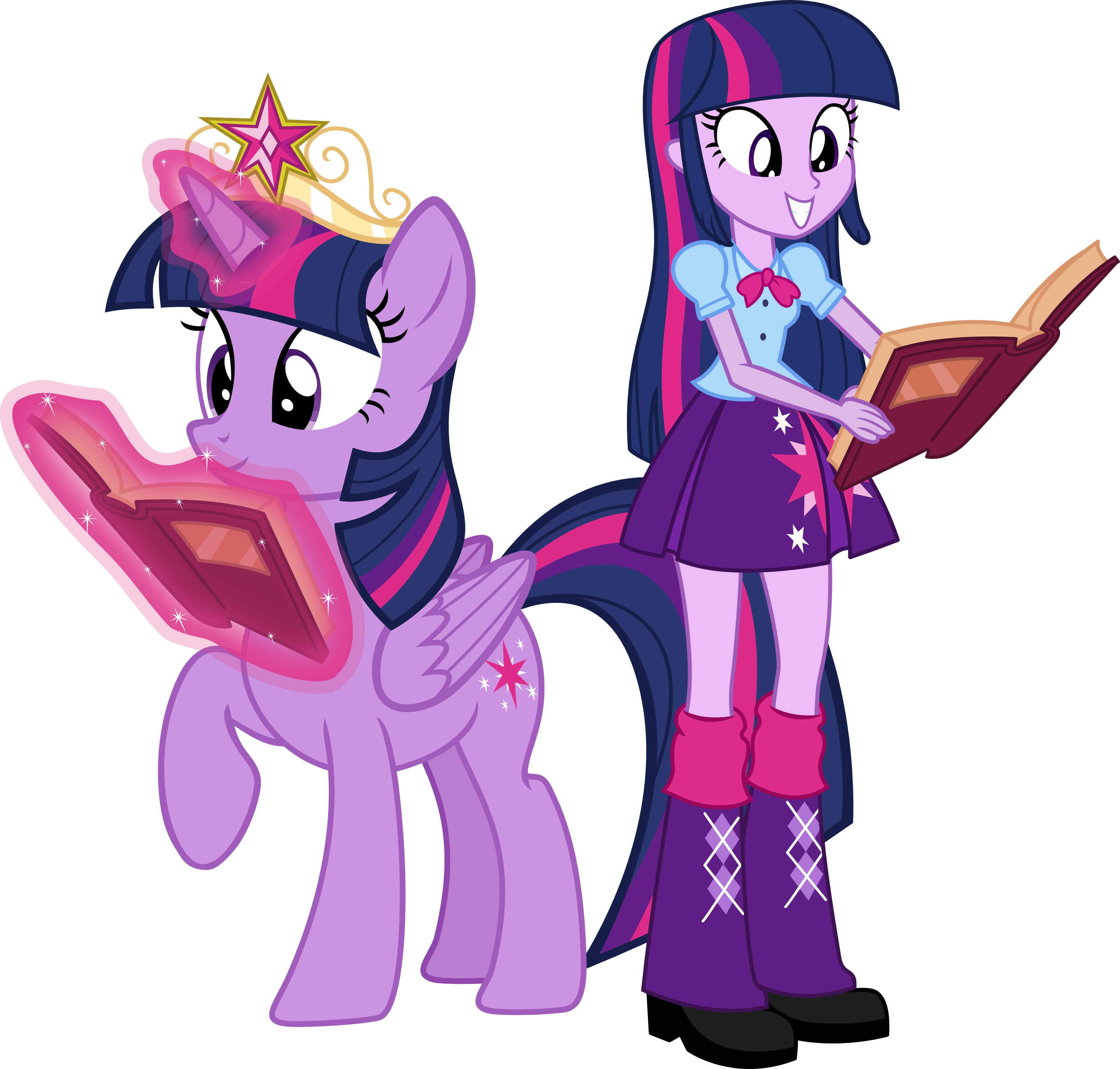 Vector Brony 666 36 Twilight Sparkle And Twilight Sparkle - My Little Pony Equestria Girls Twilight Sparkle (3314x3164)