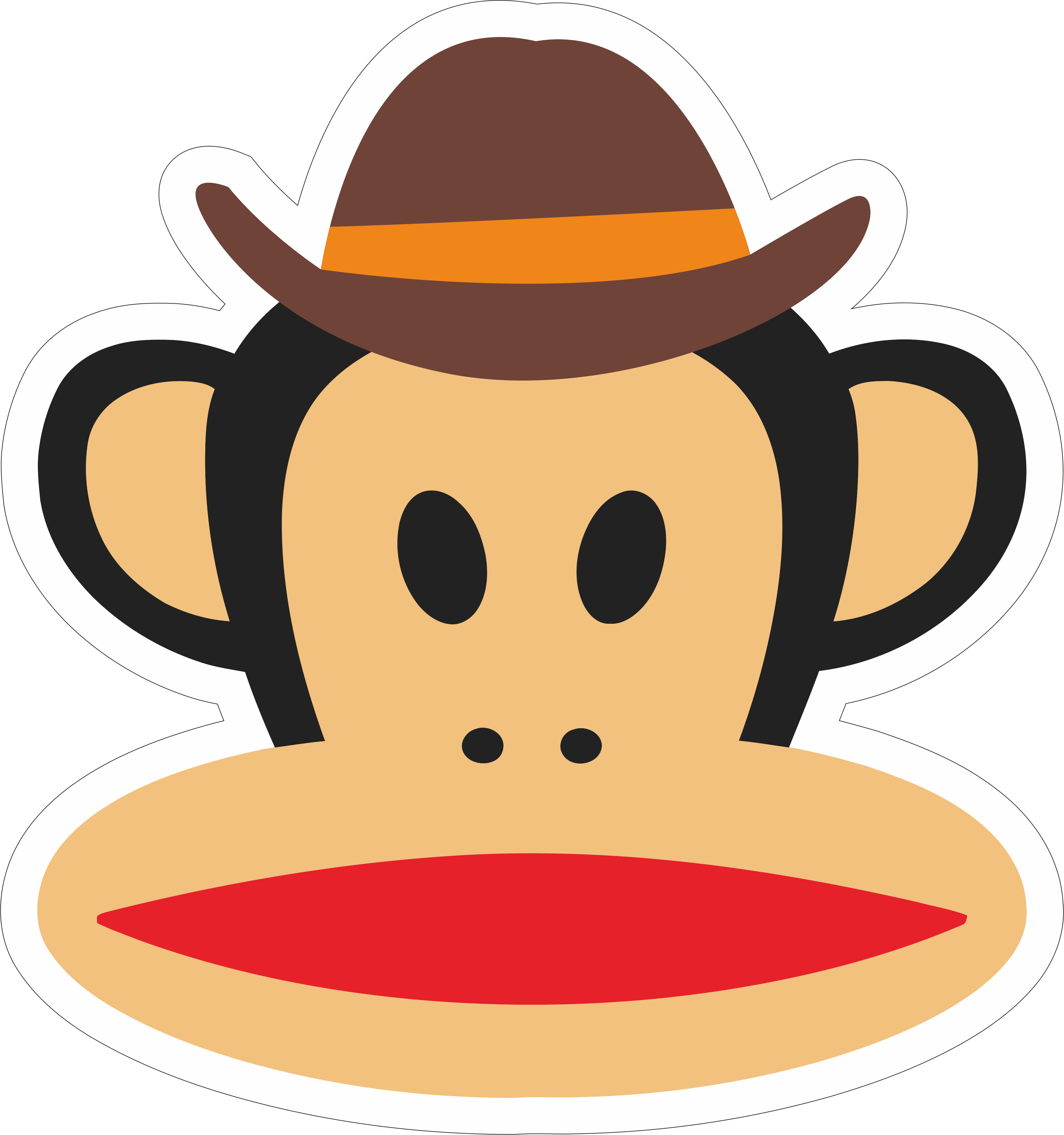 Paul Frank Industries Primate Fashion Clothing Monkey - Monkey Cartoon Character Famous (3716x3963)