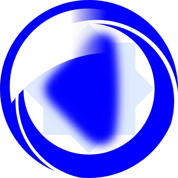 Left Arrow Blue Dark Svg Clip Arts 600 X 600 Px - Circle (600x600)