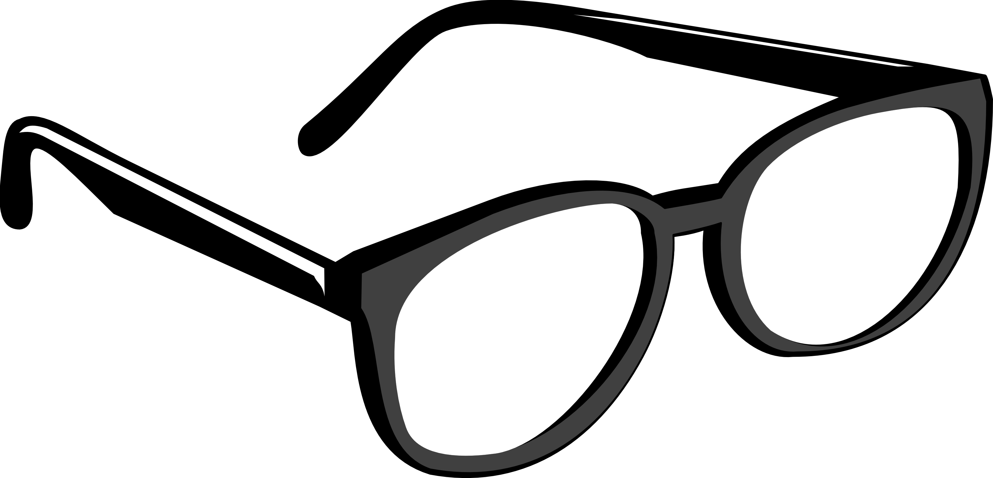 Eyeglasses Clip Art - Colouring Picture Of Glasses (3333x1605)
