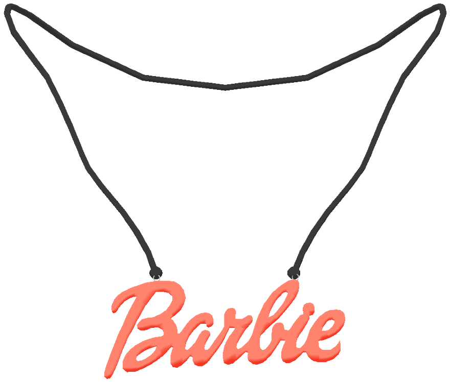 Barbie Necklace { Download - Little Sisters Keep Out [book] (950x777)