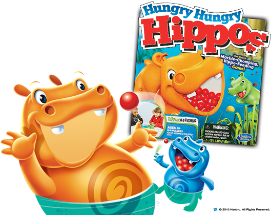 Hasbro Games Preschool Hero - Multicolor Elefun & Friends Hungry Hungry Hippos (542x429)