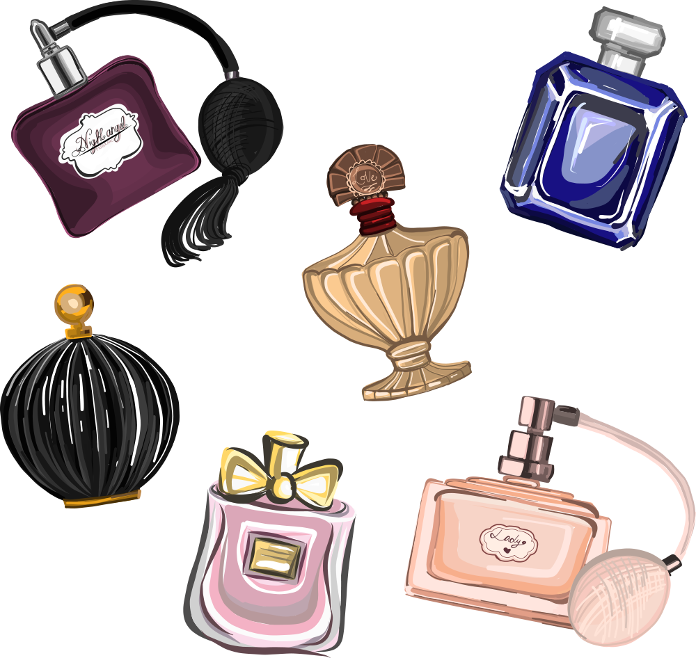 Perfume Drawing Illustration - Perfume Vector (1000x946)