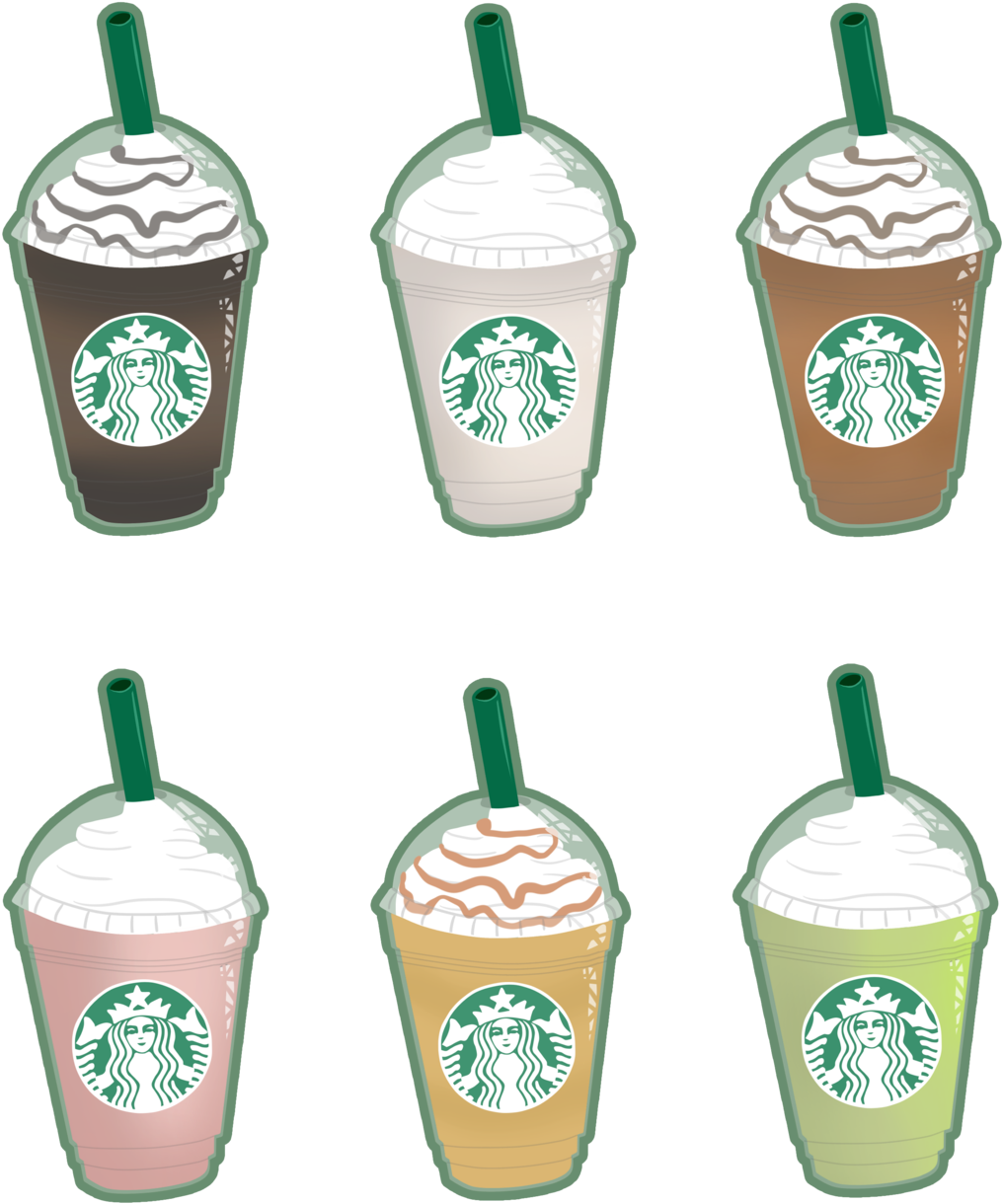 Free Starbucks Caramel Frappuccino Drawing Frappuccino Drawings