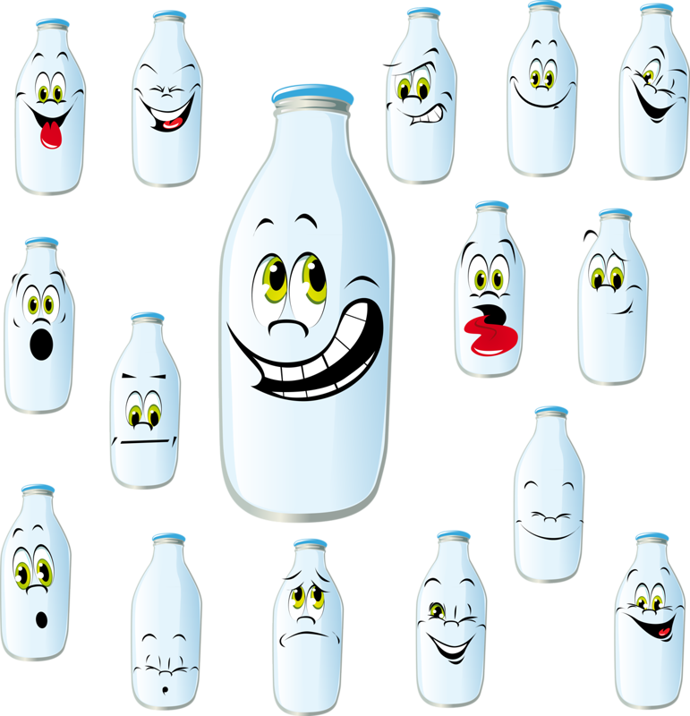Milk Drawing Bottle Illustration - Milk Drawing Bottle Illustration (771x800)