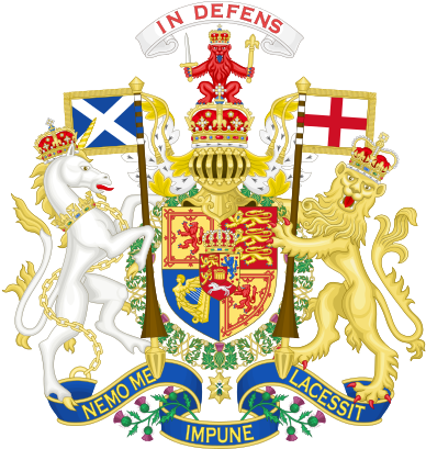 Coat Of Arms Of King William Iv - Uk Coat Of Arms Scotland (400x408)
