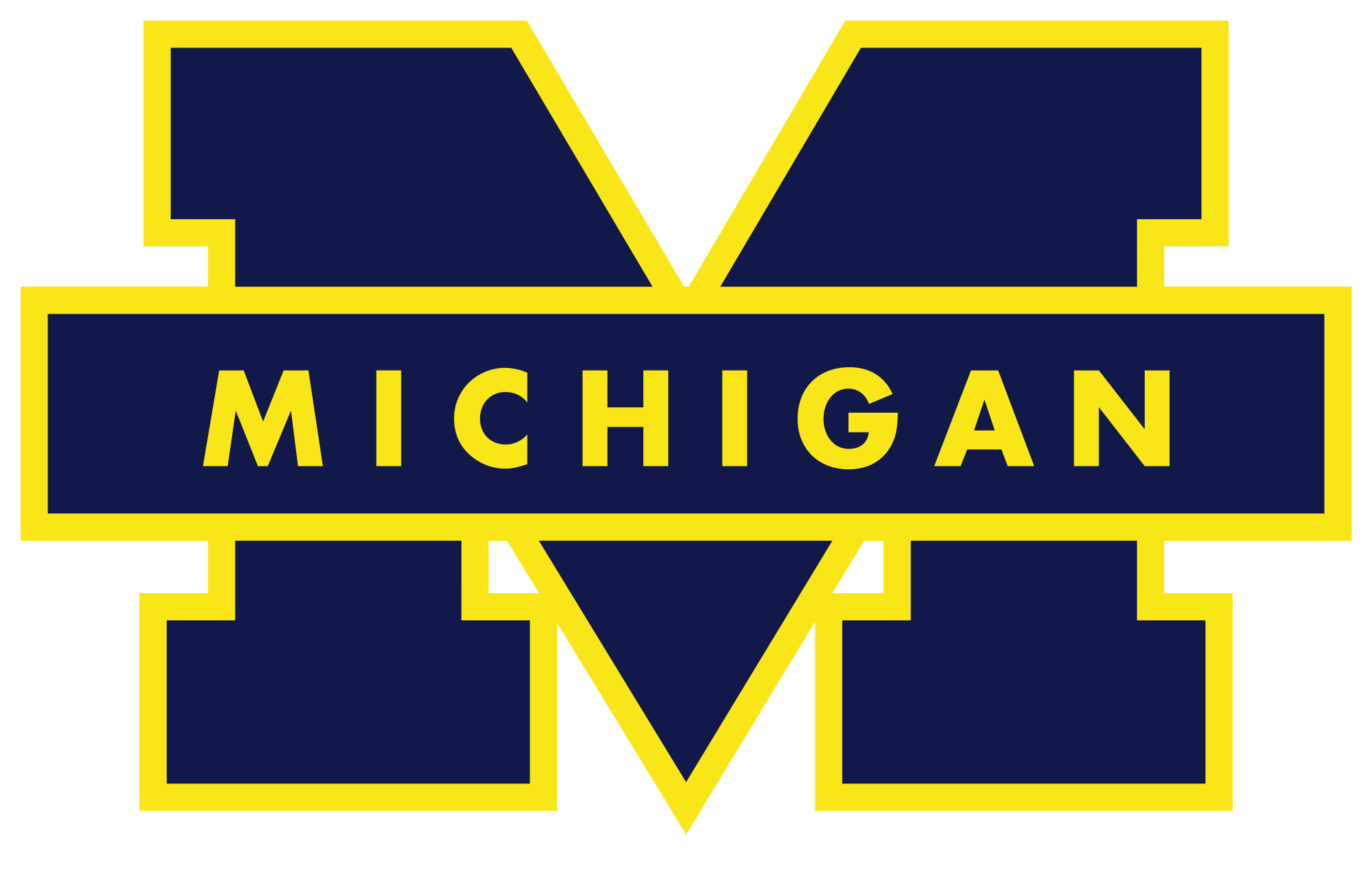 Michigan M Michigan Wolverines Logo Svg M - University Of Michigan Logo (2000x1266)