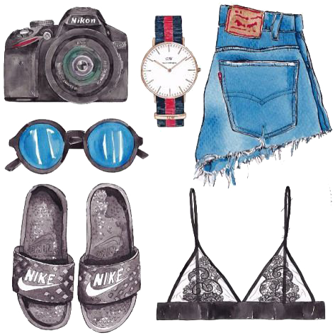 Nike Birkenstock Drawing Watercolor Painting Illustration - Nike Birkenstock Drawing Watercolor Painting Illustration (500x500)