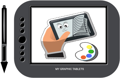 Drawing Tablet For A Pc - Graphics Tablet (500x300)