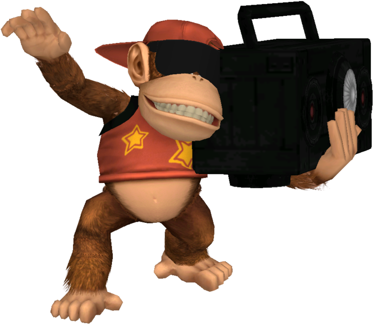 Boombox Diddy Kong By Mach-7 - Donkey Kong Boombox (1247x640)