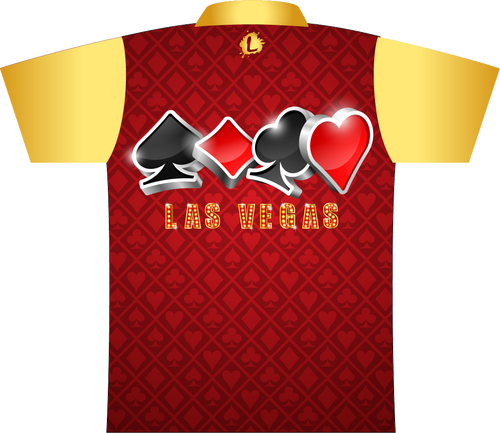 Las Vegas Red And Gold Suits Dye Sublimated Jersey - Dye Sublimation Jerseys Background (500x433)