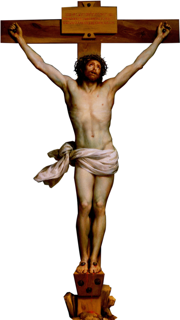 Sangre De N - Jesus Christ On The Cross Png (718x1113)