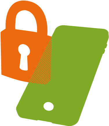 Illustration Of Padlock And Mobile Phone - Insurance (472x471)