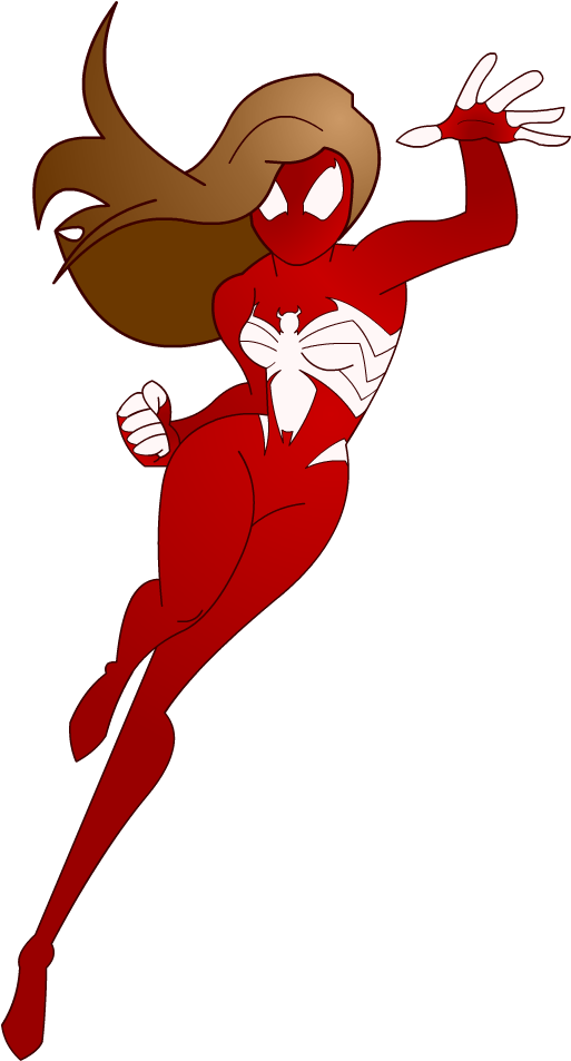 Ultimate Spider Woman Fanart By Riderb0y - Ultimate Spider Woman Png (556x972)