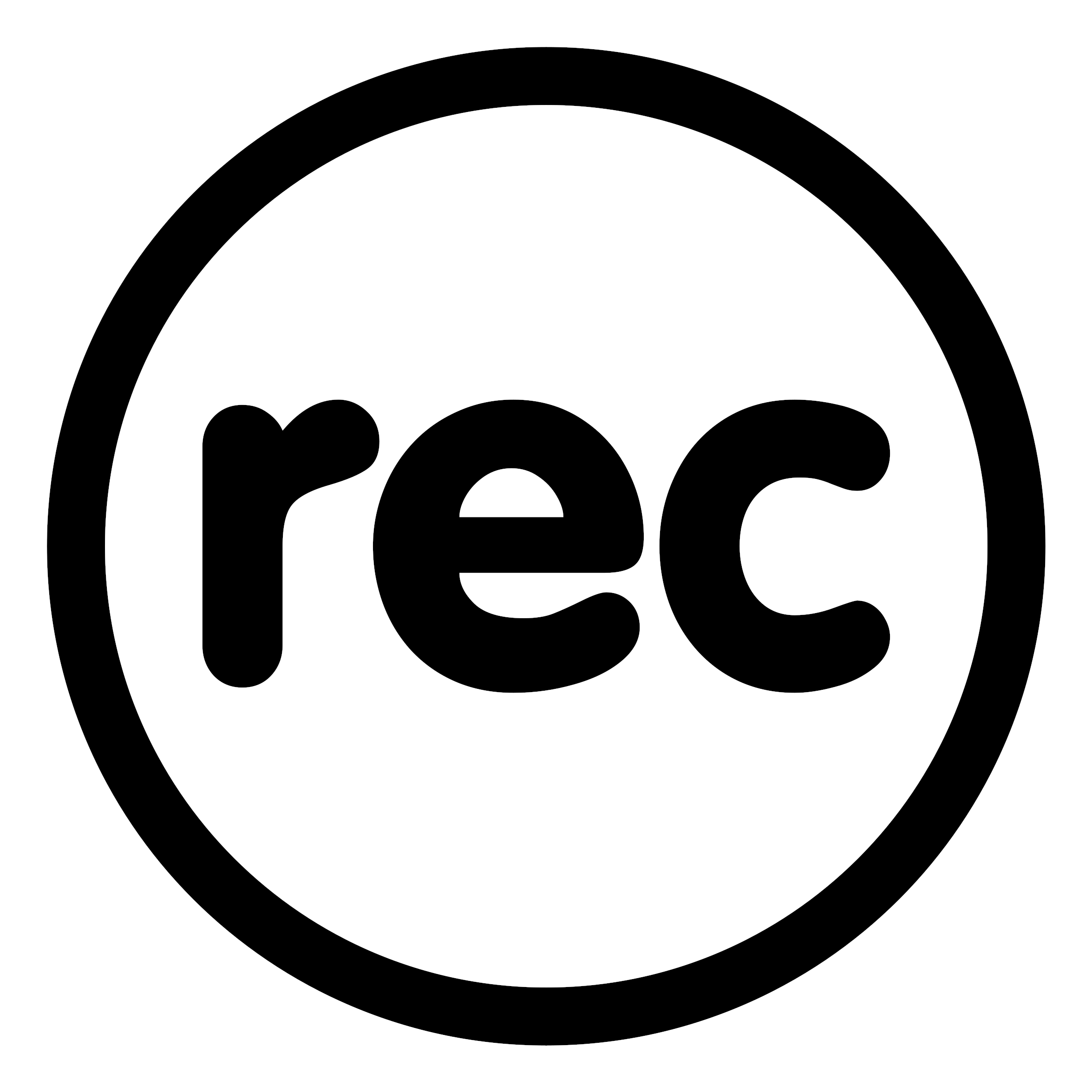 Player Record - Dell Logo Black And White (2400x2400)