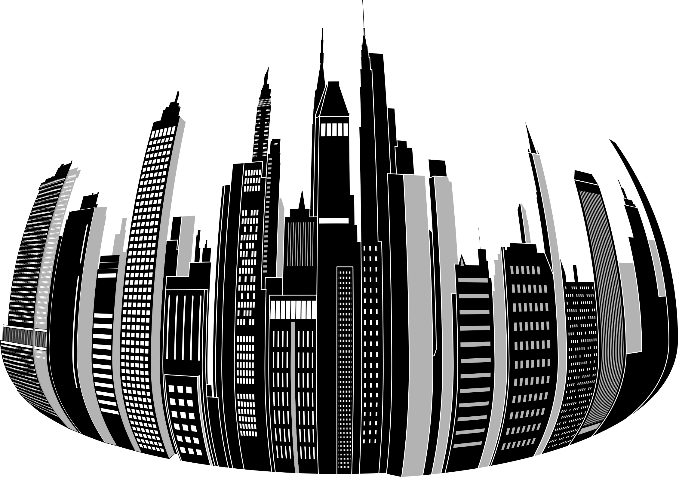 Big Image - Transparent City Skyline (2258x1590)