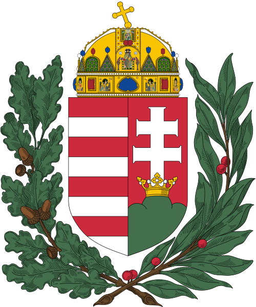 Hungarian Flag With Crest (1000x1200)
