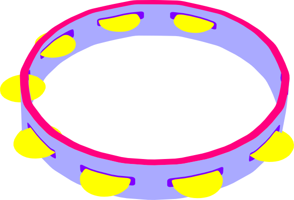 Tambourine Clipart (600x410)