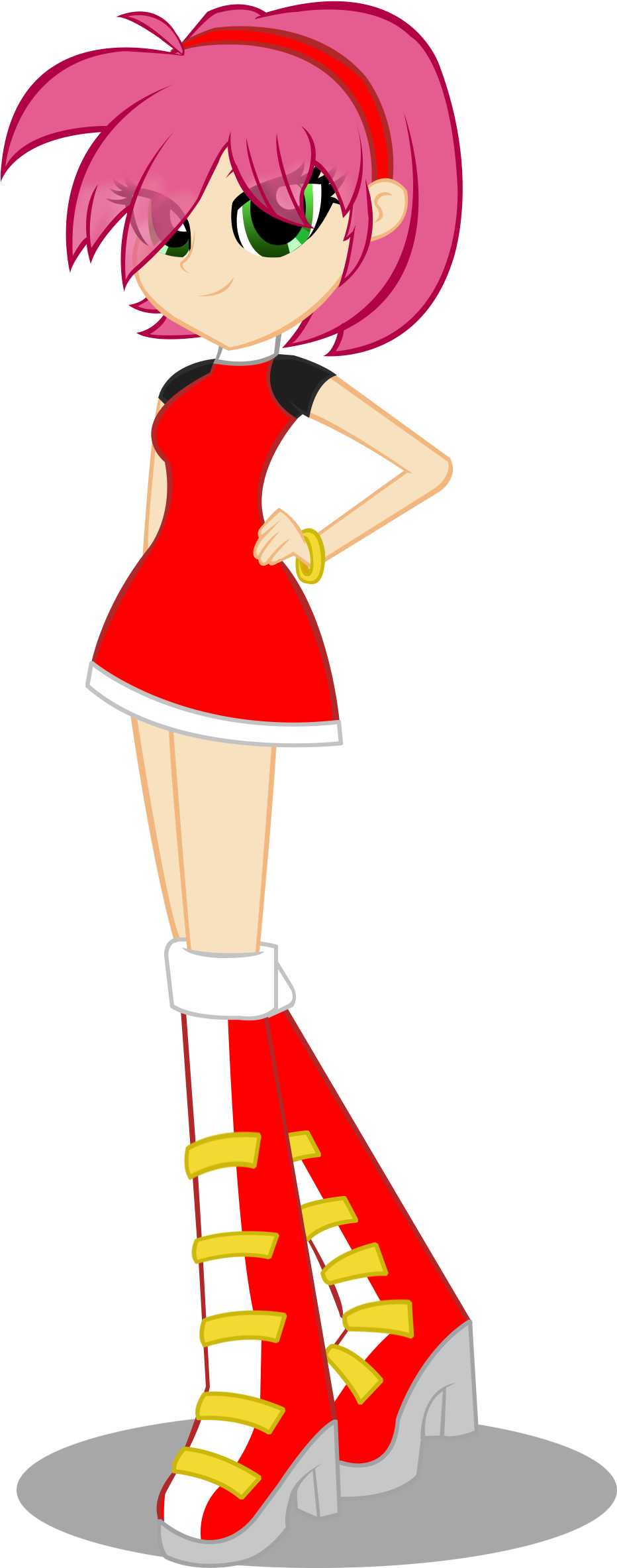 Trungtranhaitrung Commission - Amy Rose Equestria Girls (1219x2453)