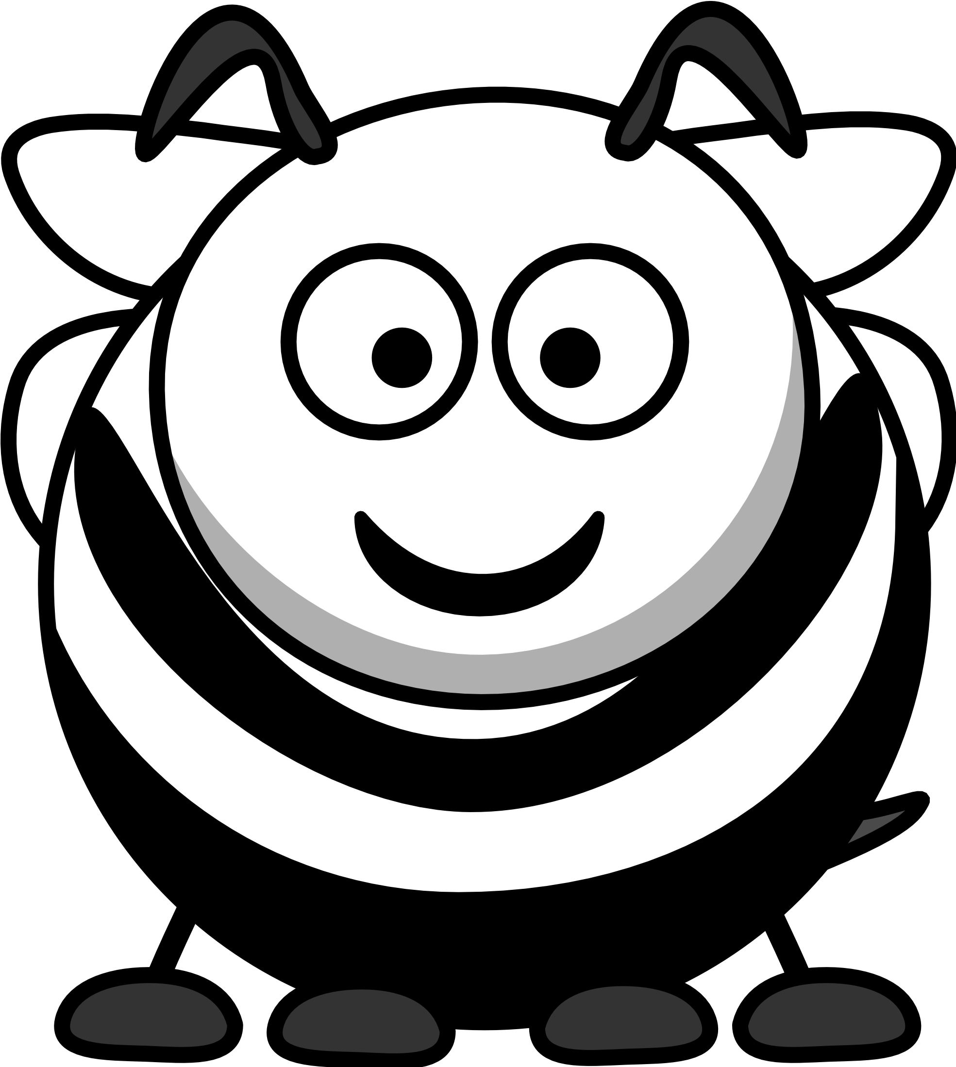 Bee 2 Black White Line Art Scalable Vector Graphics - Animal Sounds Kidstv123 (1979x2201)