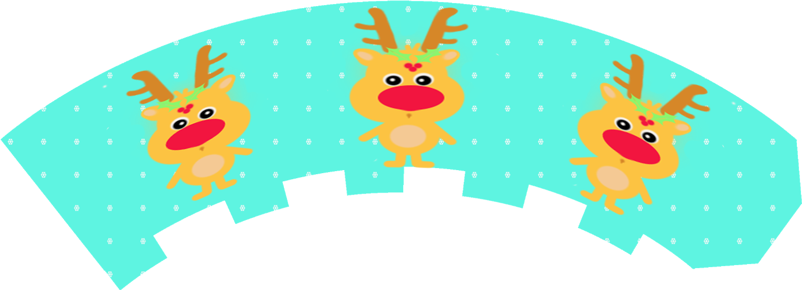 Plantilla Wrapper Baja %281%29 Reno Y Nieve - Cartoon (1600x592)