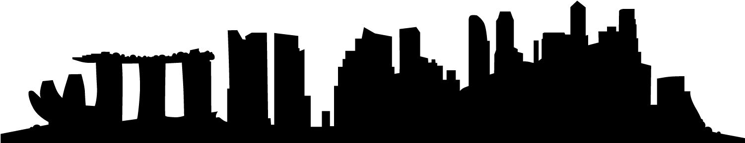 Event Info Pharma Mes Asia - Singapore Skyline Silhouette Png (1500x340)