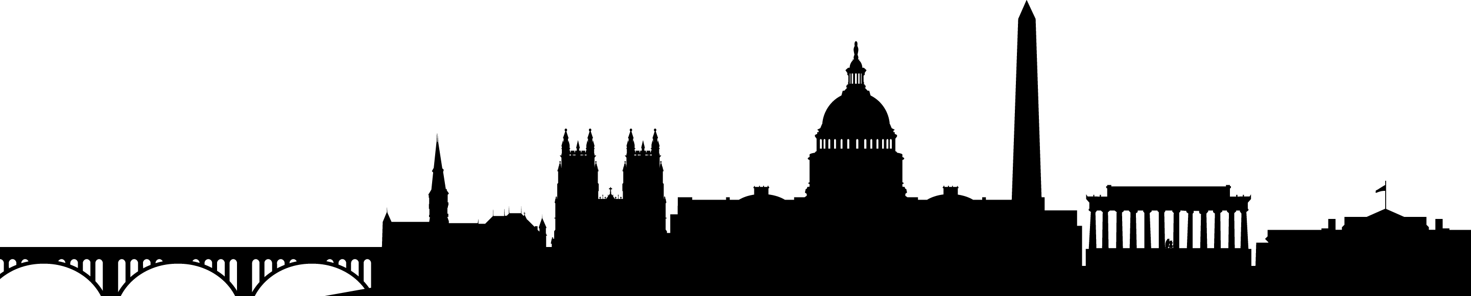 Visiting D - Washington Dc Silhouette (2880x580)