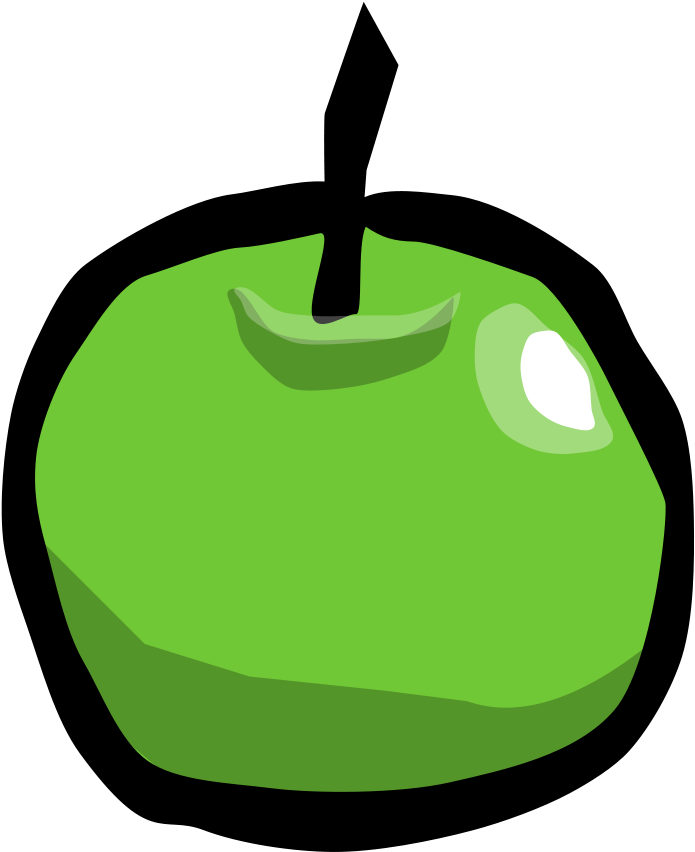Clipart - Apple - Cartoon Plum Png (900x900)