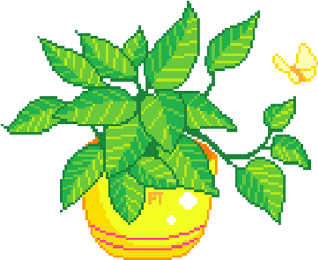 Transparent Plant Pixel Gif (500x500)