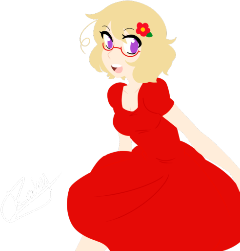 I Really Like Fem Canada With Short Hair - Cartoon (500x514)