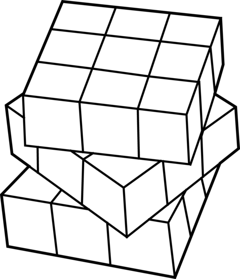 Rubiks Cube Line Art Draw A Rubik S Cube 474x550 Png Clipart