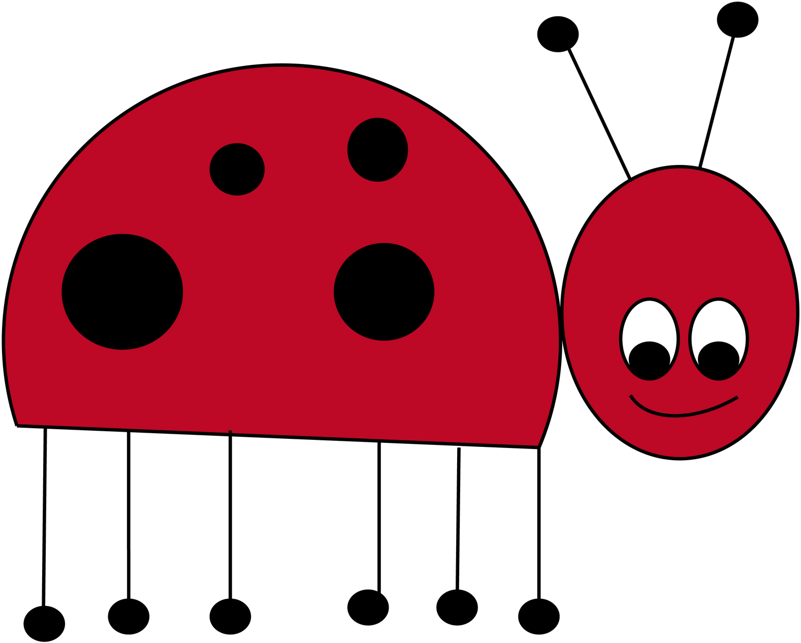 I Just Have To Keep Going, One Step At A Time - Ladybug 5'x7'area Rug (1600x1320)