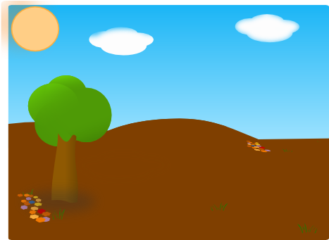 Cartoon Garden Background (600x340)