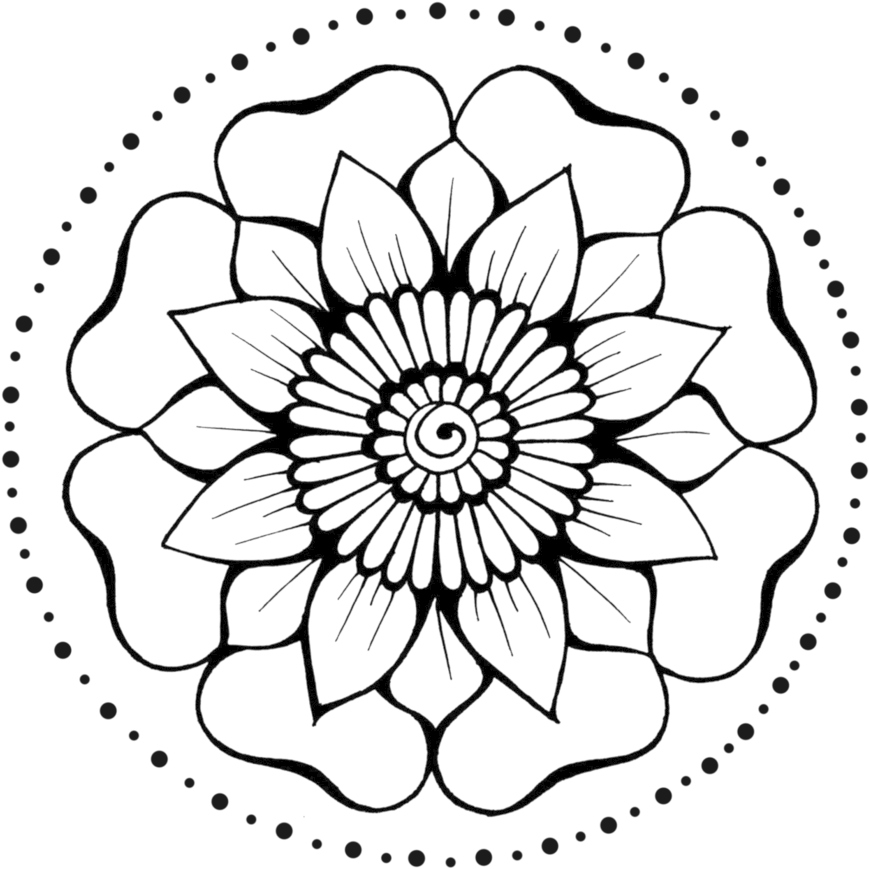 Henna Flower 5 By Teenu-stock - Transparent Henna (894x894)