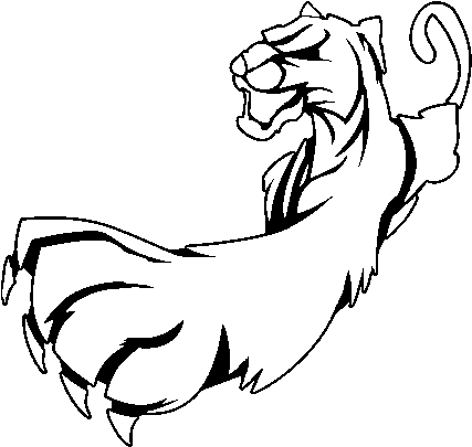 Claw Of Panther Coloring Page Coloringcrew Com Cartoon - Garra Para Colorear (600x470)