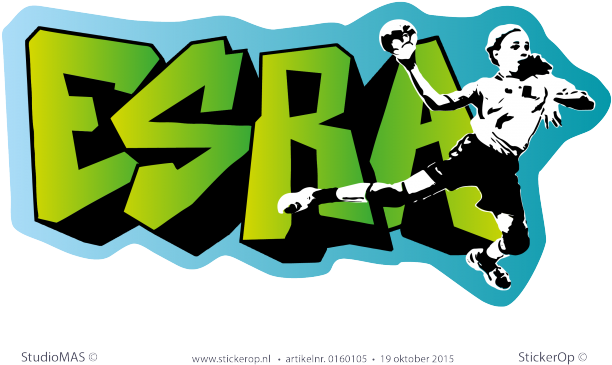 Muursticker Persoonlijke Graffiti - Graphic Design (619x420)