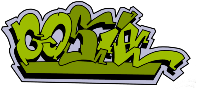 Gosia Koszulka Z Imieniem Dla Dziewczynki - Graffiti (640x298)