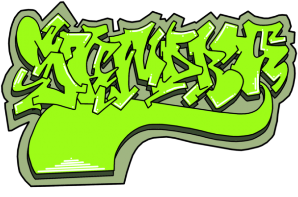 Sandra Koszulka Z Imieniem Dla Dziewczynki - Graffiti (640x407)