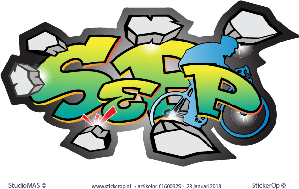 Muurstickers Graffiti - Sepp - Muurstickers Graffiti - Sepp (620x420)