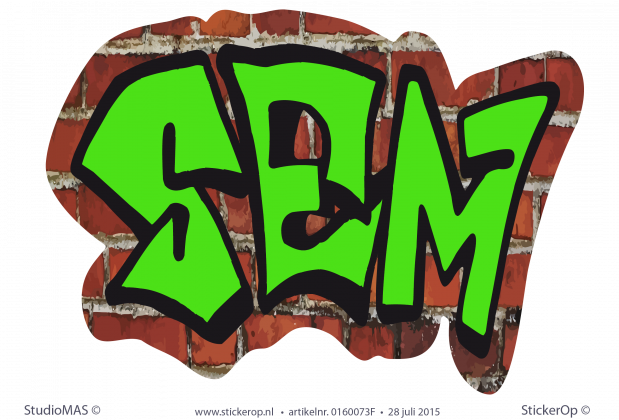 Muursticker Graffiti Type B - Graffiti (619x420)
