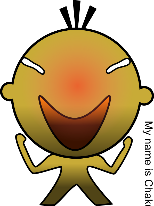 Laughing Character, Man, Figure, Abstract, Yellow, - Sentimientos Y Emociones En Un Conflicto (597x800)