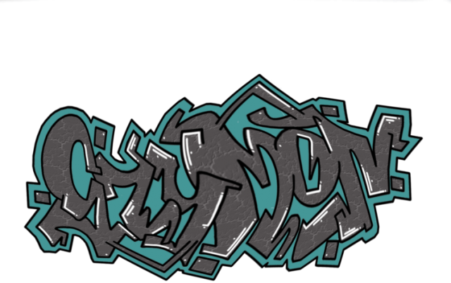 Szymon Koszulka Z Imieniem Dla Chłopca - Graffiti (640x402)