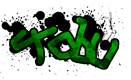 Here's My First Attempt With Graffiti With Gimp - Umr-design W-304 Stains Textil- / Wallstencil Size (456x277)