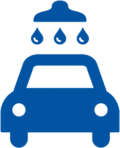 Free Full Service Gleam Wash - Car Wash Icon Vector (400x400)